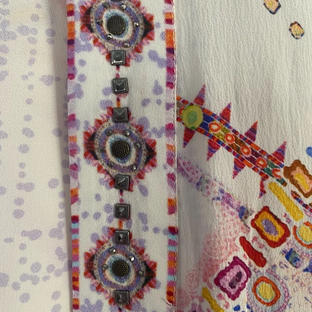 Camilla draped high low layer, silk, one size - Picture 6 of 7